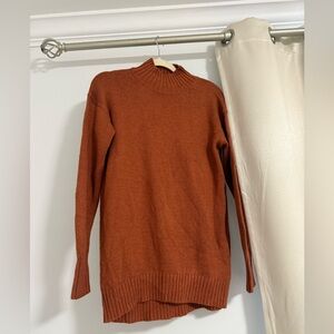 Old Navy Women's Cowl Neck Sweater in Warm Rust